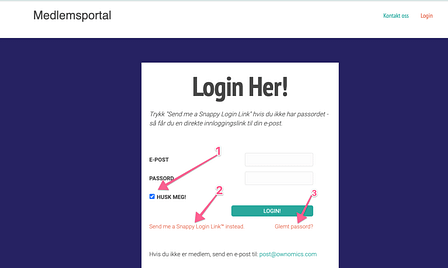 login-husk meg
