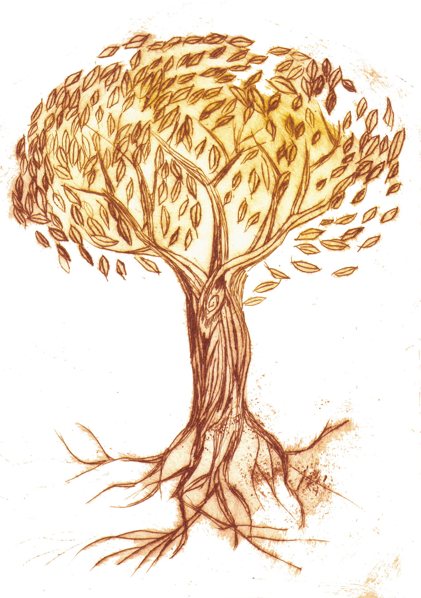 Tree vertical-kun tegning Tree vertical-kun tegning